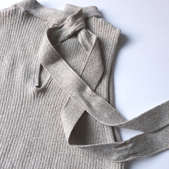 Anthropologie ett twa gold turtleneck sleeveless size S - Picture 3 of 8